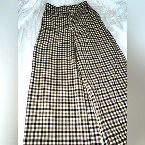 Zara Plaid Palazzo Pants